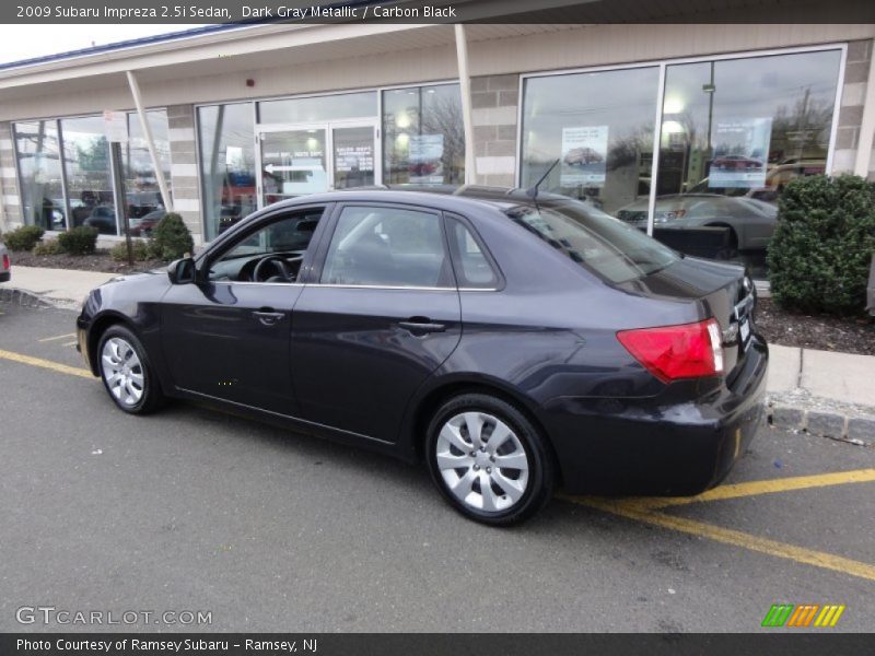 Dark Gray Metallic / Carbon Black 2009 Subaru Impreza 2.5i Sedan