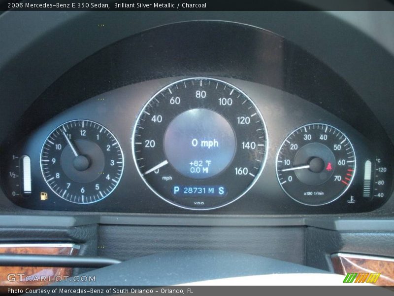 Brilliant Silver Metallic / Charcoal 2006 Mercedes-Benz E 350 Sedan