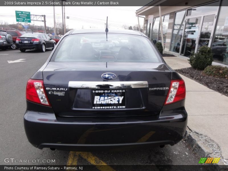 Dark Gray Metallic / Carbon Black 2009 Subaru Impreza 2.5i Sedan