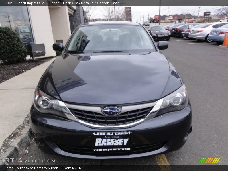 Dark Gray Metallic / Carbon Black 2009 Subaru Impreza 2.5i Sedan