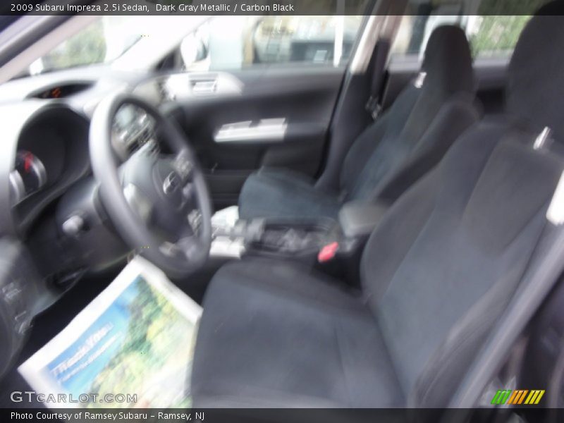 Dark Gray Metallic / Carbon Black 2009 Subaru Impreza 2.5i Sedan