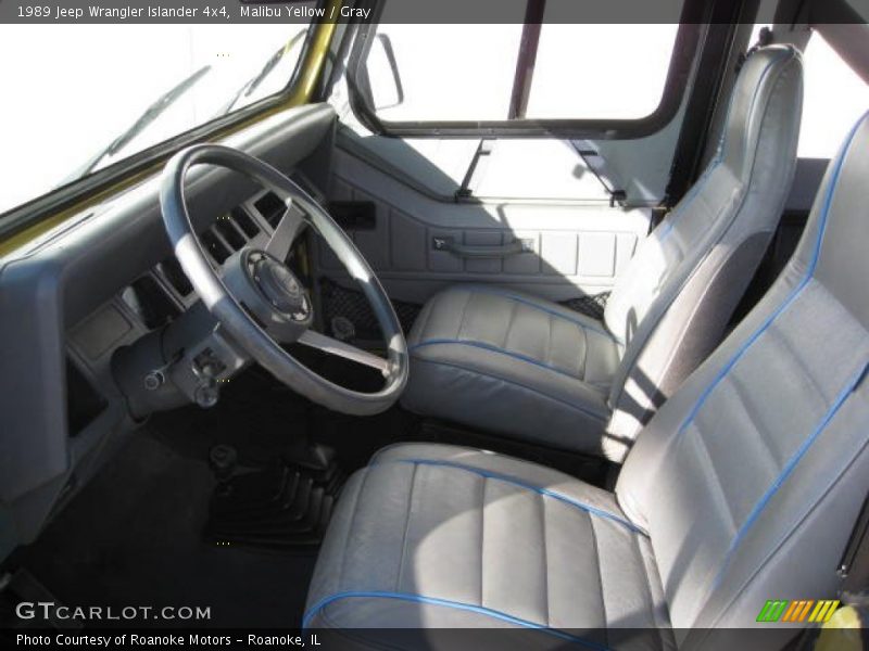 Malibu Yellow / Gray 1989 Jeep Wrangler Islander 4x4