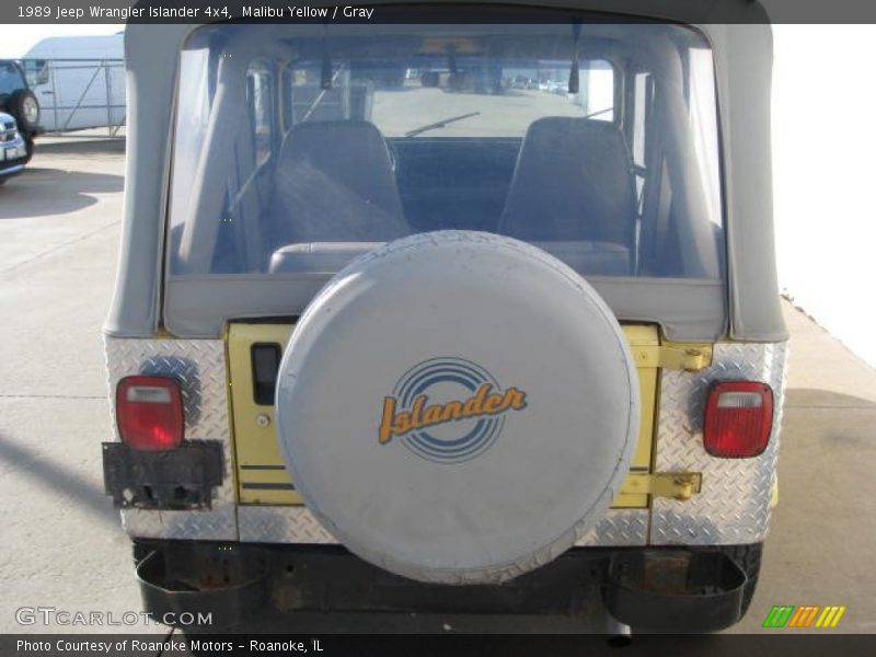 Malibu Yellow / Gray 1989 Jeep Wrangler Islander 4x4