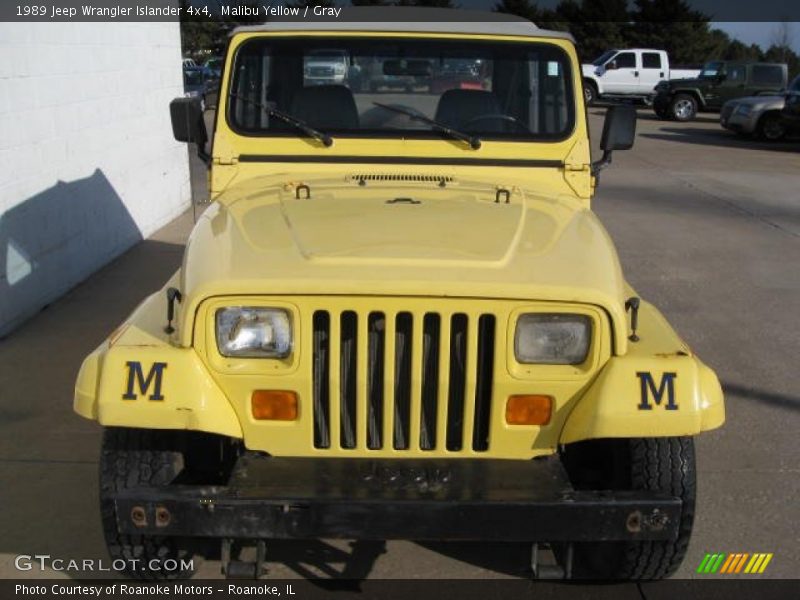 Malibu Yellow / Gray 1989 Jeep Wrangler Islander 4x4