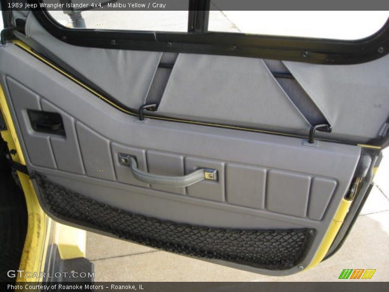 Malibu Yellow / Gray 1989 Jeep Wrangler Islander 4x4