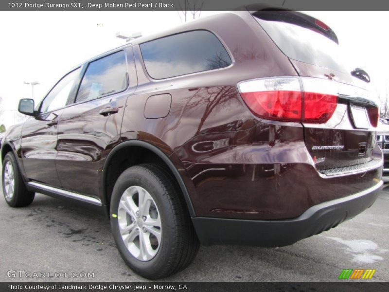 Deep Molten Red Pearl / Black 2012 Dodge Durango SXT