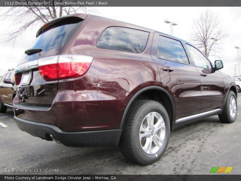 Deep Molten Red Pearl / Black 2012 Dodge Durango SXT