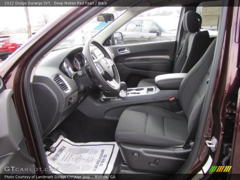 Deep Molten Red Pearl / Black 2012 Dodge Durango SXT