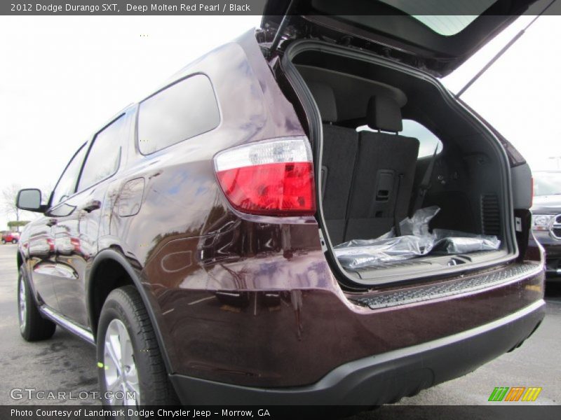 Deep Molten Red Pearl / Black 2012 Dodge Durango SXT