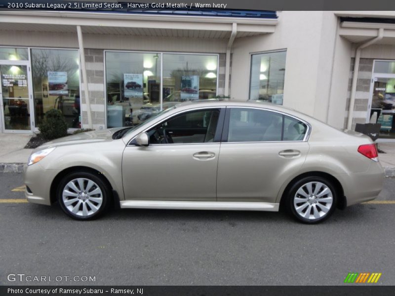 Harvest Gold Metallic / Warm Ivory 2010 Subaru Legacy 2.5i Limited Sedan