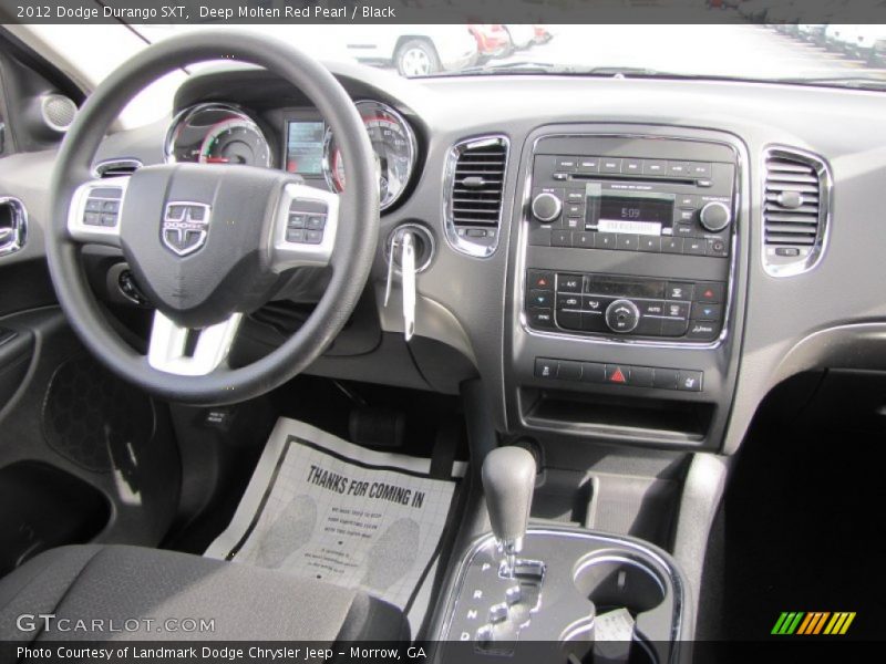 Deep Molten Red Pearl / Black 2012 Dodge Durango SXT