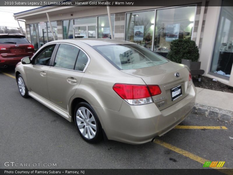 Harvest Gold Metallic / Warm Ivory 2010 Subaru Legacy 2.5i Limited Sedan