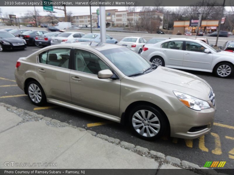 Harvest Gold Metallic / Warm Ivory 2010 Subaru Legacy 2.5i Limited Sedan