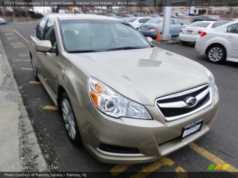 Harvest Gold Metallic / Warm Ivory 2010 Subaru Legacy 2.5i Limited Sedan