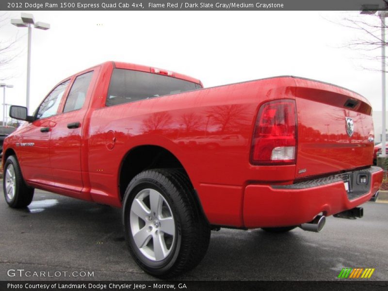 Flame Red / Dark Slate Gray/Medium Graystone 2012 Dodge Ram 1500 Express Quad Cab 4x4