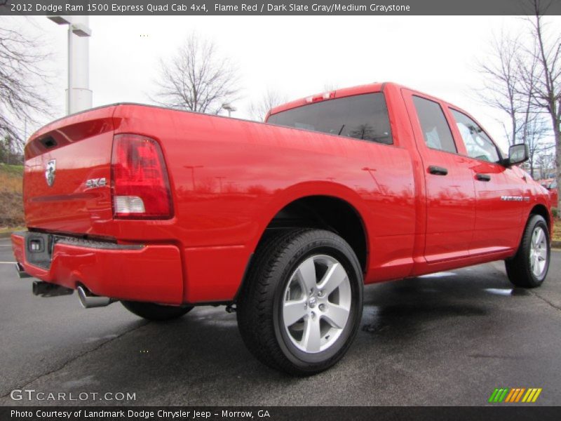 Flame Red / Dark Slate Gray/Medium Graystone 2012 Dodge Ram 1500 Express Quad Cab 4x4