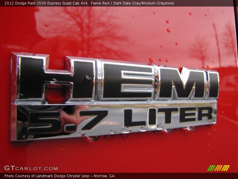 Flame Red / Dark Slate Gray/Medium Graystone 2012 Dodge Ram 1500 Express Quad Cab 4x4