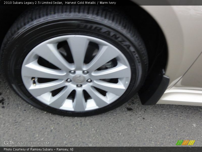 Harvest Gold Metallic / Warm Ivory 2010 Subaru Legacy 2.5i Limited Sedan