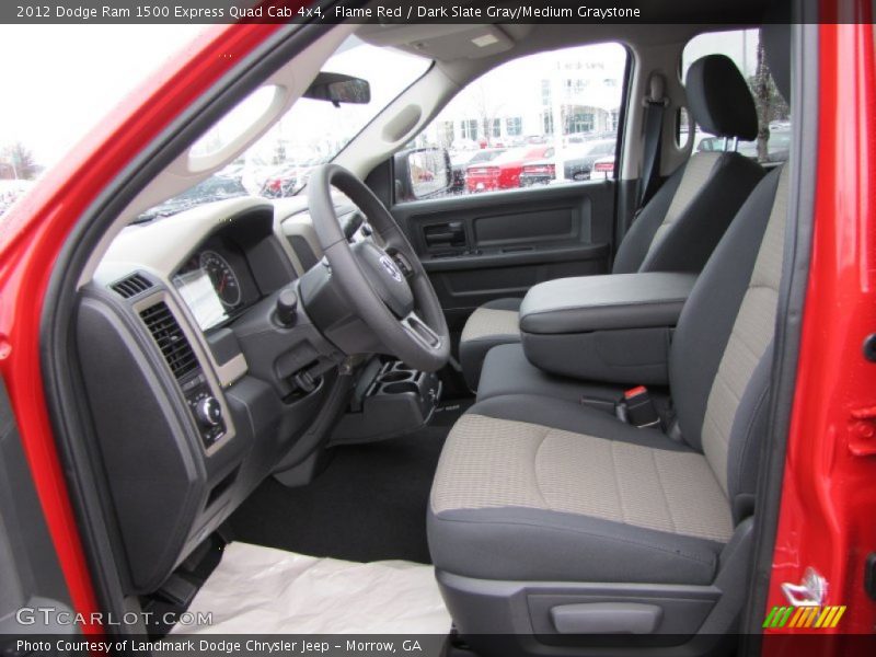 Flame Red / Dark Slate Gray/Medium Graystone 2012 Dodge Ram 1500 Express Quad Cab 4x4