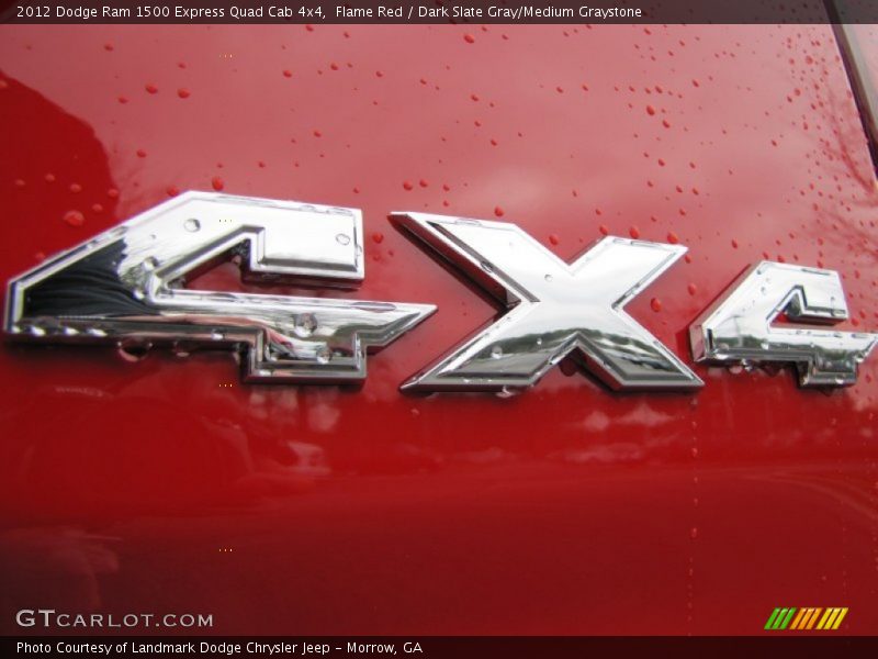 Flame Red / Dark Slate Gray/Medium Graystone 2012 Dodge Ram 1500 Express Quad Cab 4x4