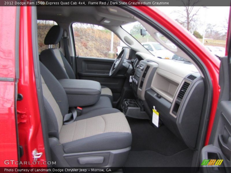 Flame Red / Dark Slate Gray/Medium Graystone 2012 Dodge Ram 1500 Express Quad Cab 4x4