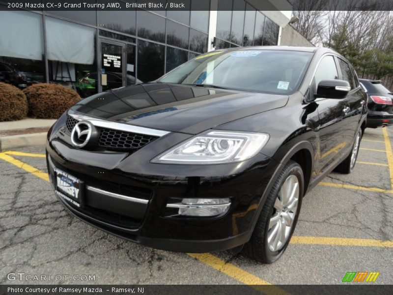 Brilliant Black / Black 2009 Mazda CX-9 Grand Touring AWD