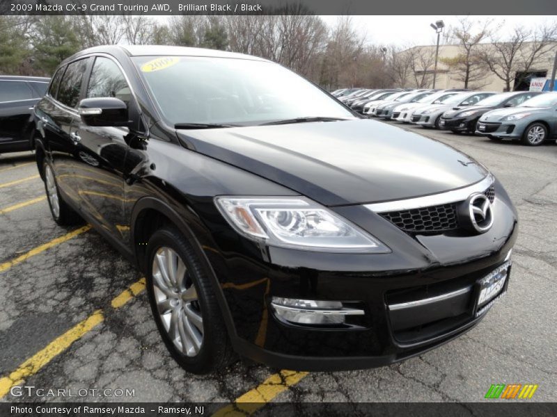Brilliant Black / Black 2009 Mazda CX-9 Grand Touring AWD