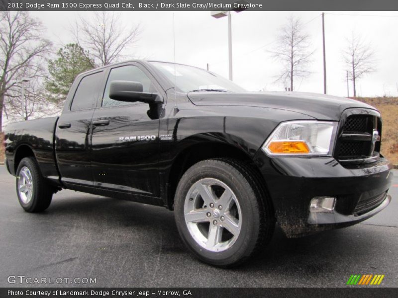 Black / Dark Slate Gray/Medium Graystone 2012 Dodge Ram 1500 Express Quad Cab