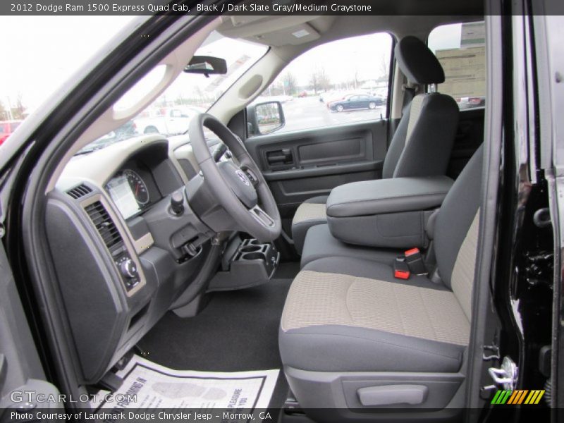 Black / Dark Slate Gray/Medium Graystone 2012 Dodge Ram 1500 Express Quad Cab