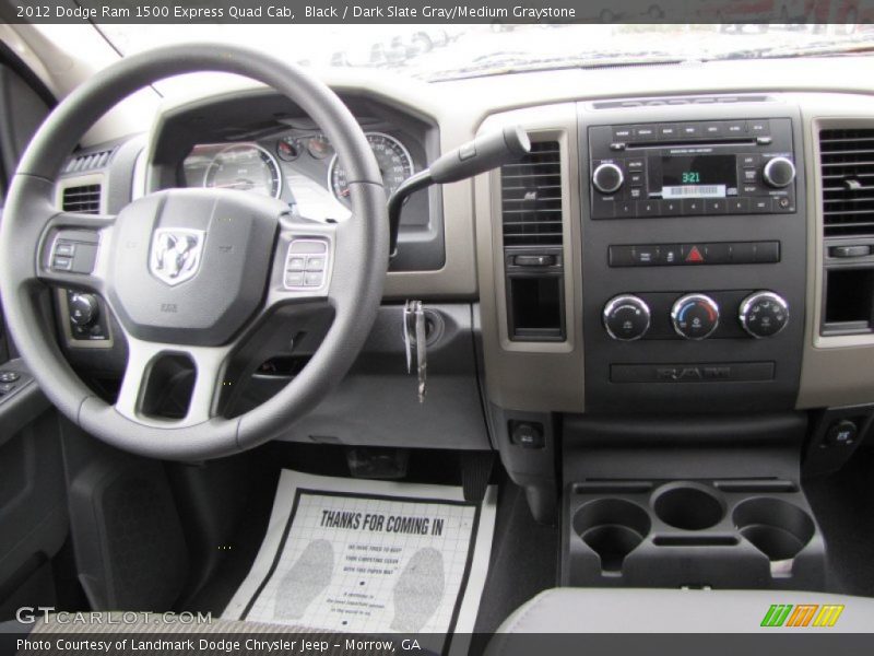 Black / Dark Slate Gray/Medium Graystone 2012 Dodge Ram 1500 Express Quad Cab