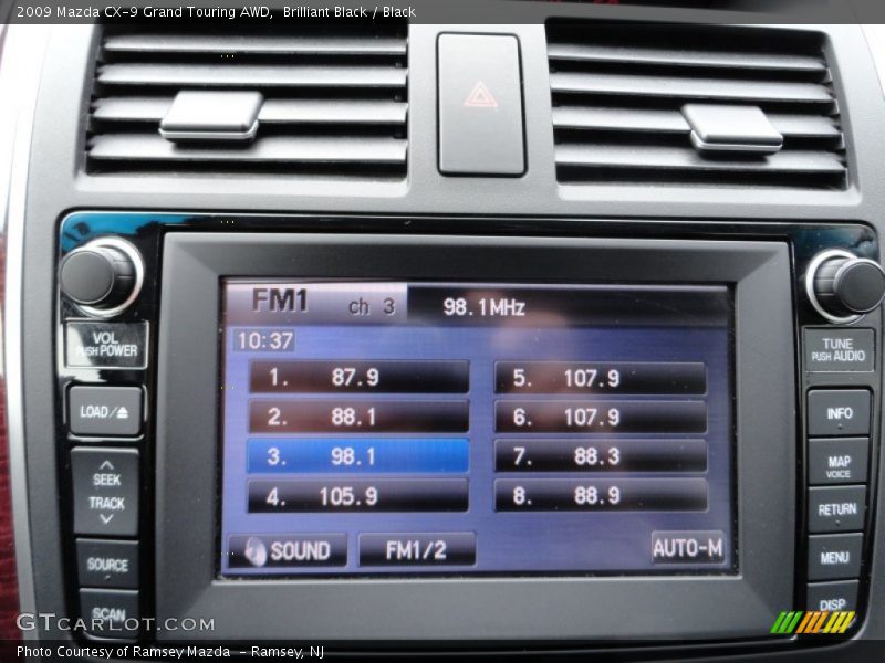 Controls of 2009 CX-9 Grand Touring AWD