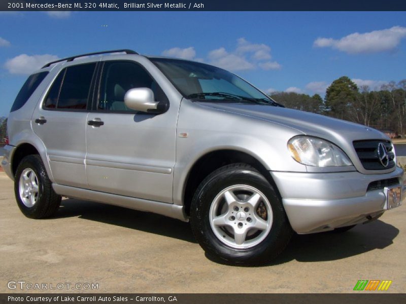 Brilliant Silver Metallic / Ash 2001 Mercedes-Benz ML 320 4Matic