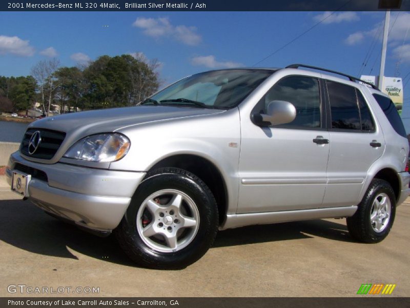Brilliant Silver Metallic / Ash 2001 Mercedes-Benz ML 320 4Matic