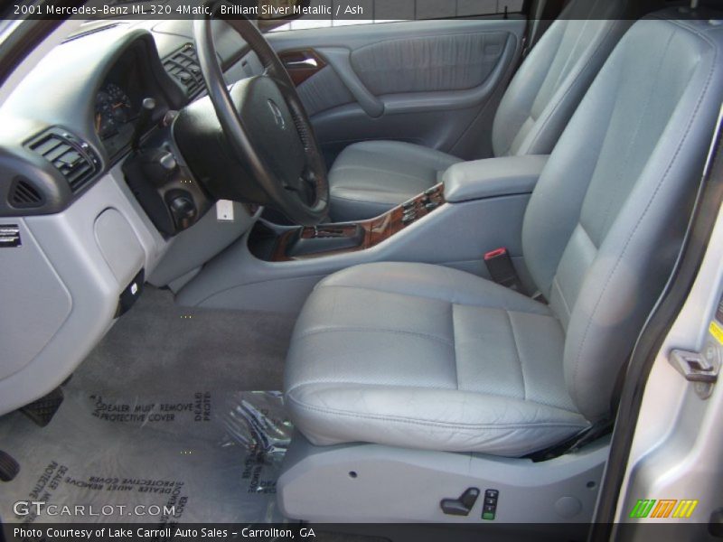 Brilliant Silver Metallic / Ash 2001 Mercedes-Benz ML 320 4Matic