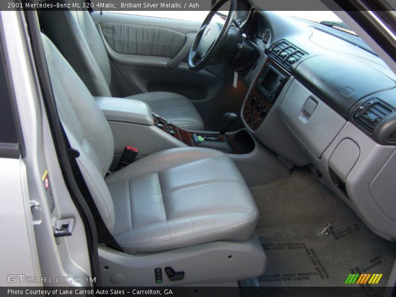 Brilliant Silver Metallic / Ash 2001 Mercedes-Benz ML 320 4Matic