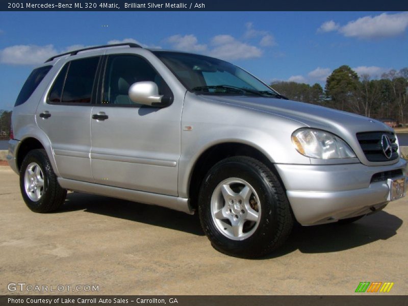 Brilliant Silver Metallic / Ash 2001 Mercedes-Benz ML 320 4Matic