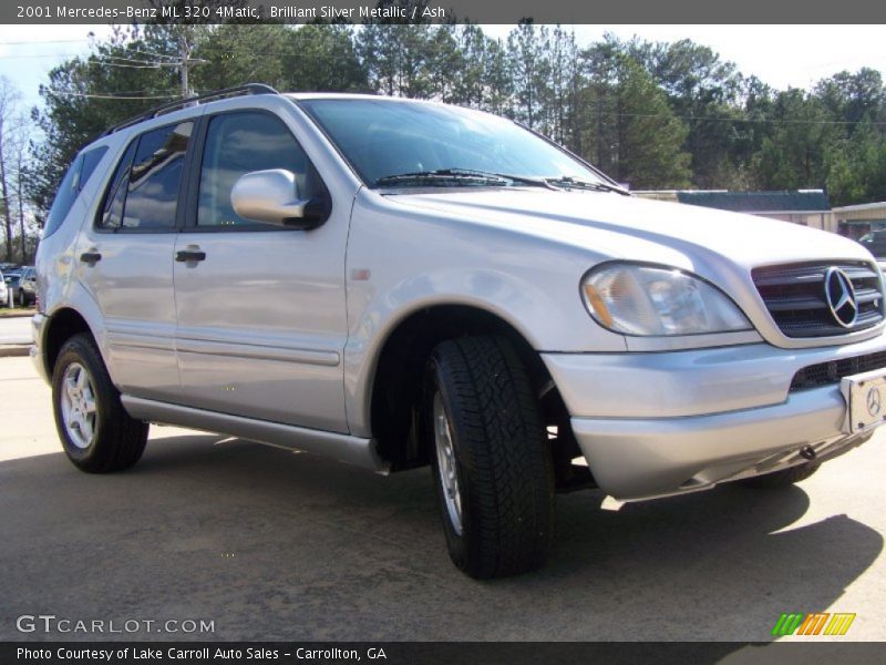 Brilliant Silver Metallic / Ash 2001 Mercedes-Benz ML 320 4Matic