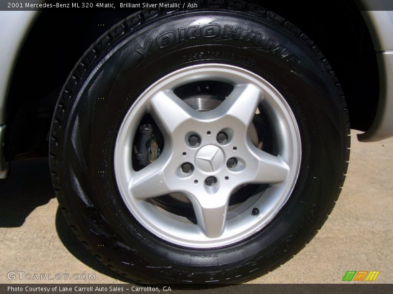 Brilliant Silver Metallic / Ash 2001 Mercedes-Benz ML 320 4Matic