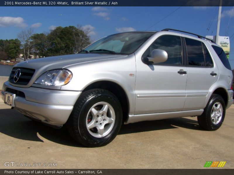 Brilliant Silver Metallic / Ash 2001 Mercedes-Benz ML 320 4Matic