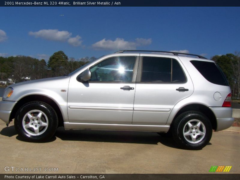 Brilliant Silver Metallic / Ash 2001 Mercedes-Benz ML 320 4Matic