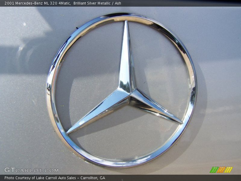 Brilliant Silver Metallic / Ash 2001 Mercedes-Benz ML 320 4Matic