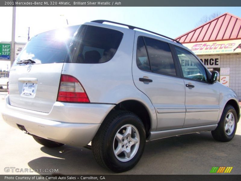 Brilliant Silver Metallic / Ash 2001 Mercedes-Benz ML 320 4Matic