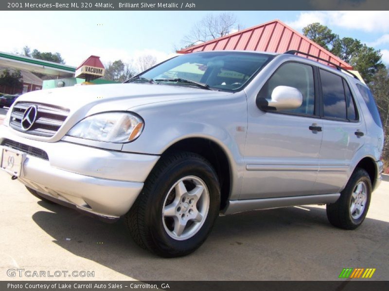 Brilliant Silver Metallic / Ash 2001 Mercedes-Benz ML 320 4Matic