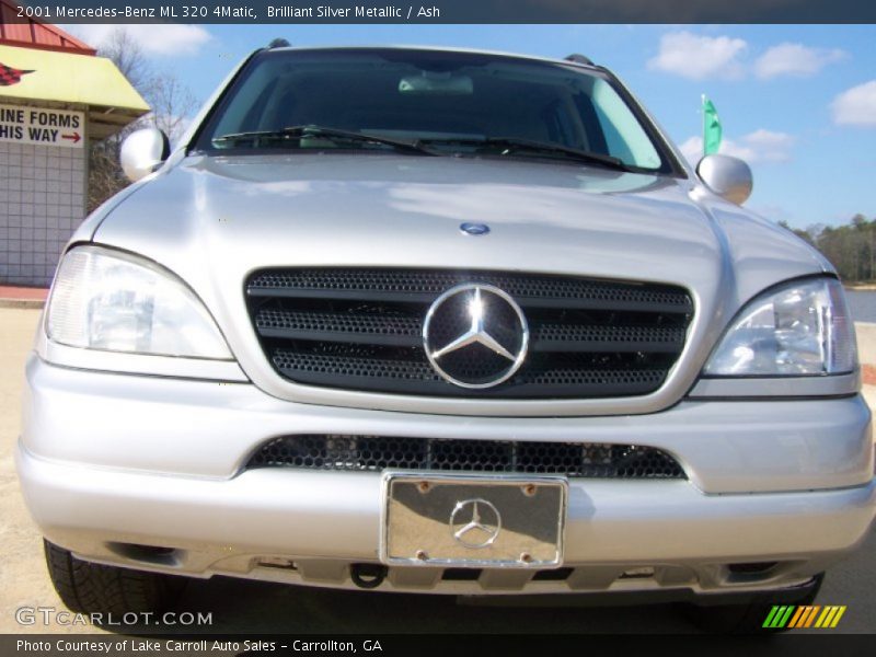 Brilliant Silver Metallic / Ash 2001 Mercedes-Benz ML 320 4Matic