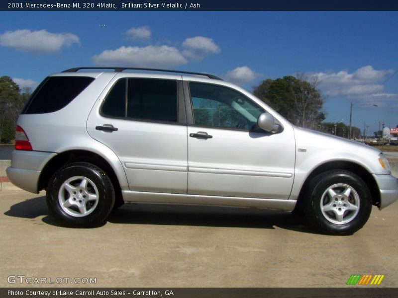 Brilliant Silver Metallic / Ash 2001 Mercedes-Benz ML 320 4Matic