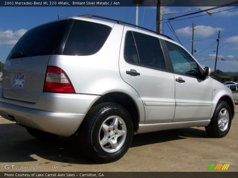 Brilliant Silver Metallic / Ash 2001 Mercedes-Benz ML 320 4Matic