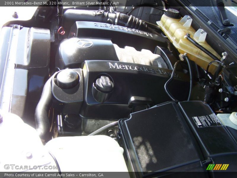 Brilliant Silver Metallic / Ash 2001 Mercedes-Benz ML 320 4Matic