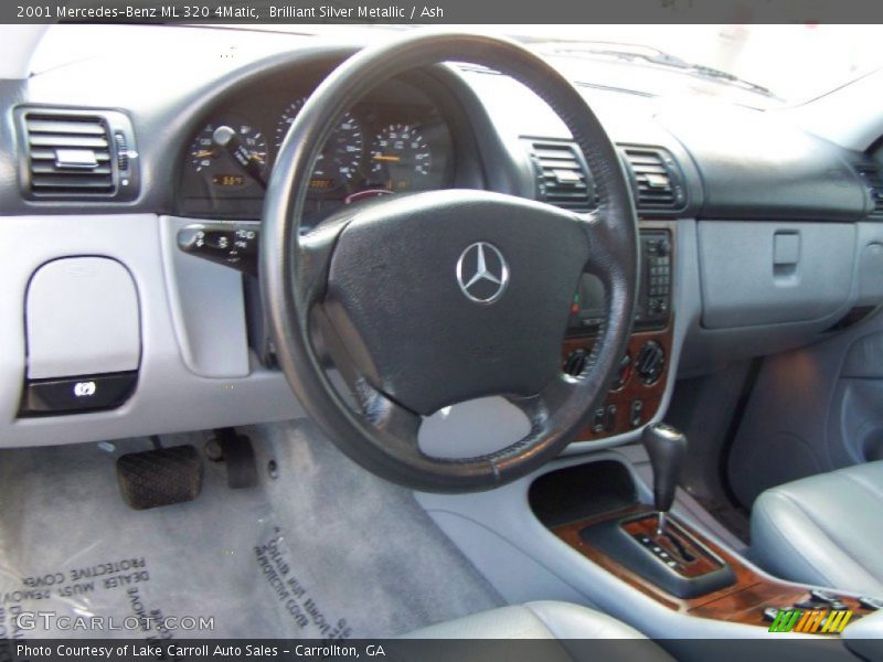 Brilliant Silver Metallic / Ash 2001 Mercedes-Benz ML 320 4Matic