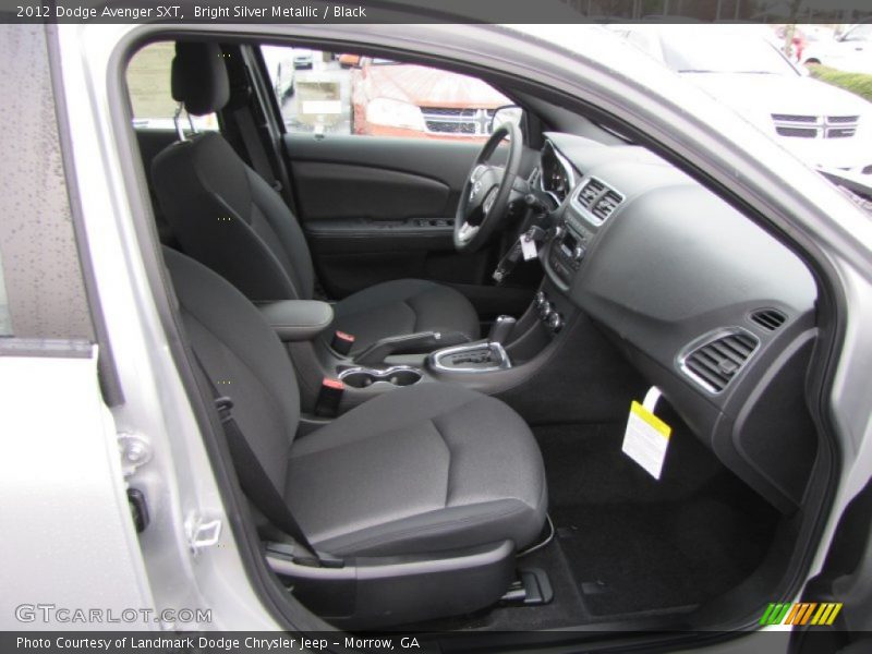 Bright Silver Metallic / Black 2012 Dodge Avenger SXT