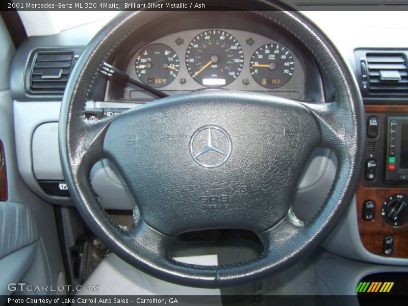 Brilliant Silver Metallic / Ash 2001 Mercedes-Benz ML 320 4Matic